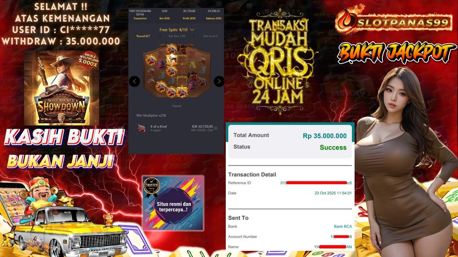 SLOTPANAS99 JACKPOT SLOT WILD BOUNTY SHOWDOWN